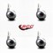 Service Caster 2.5 Inch Bright Chrome Metal Ball Caster - 5/16 Inch Threaded Stem, 4PK SCC-TS01S25-DCS-BC-5161878-4 - alternate 2